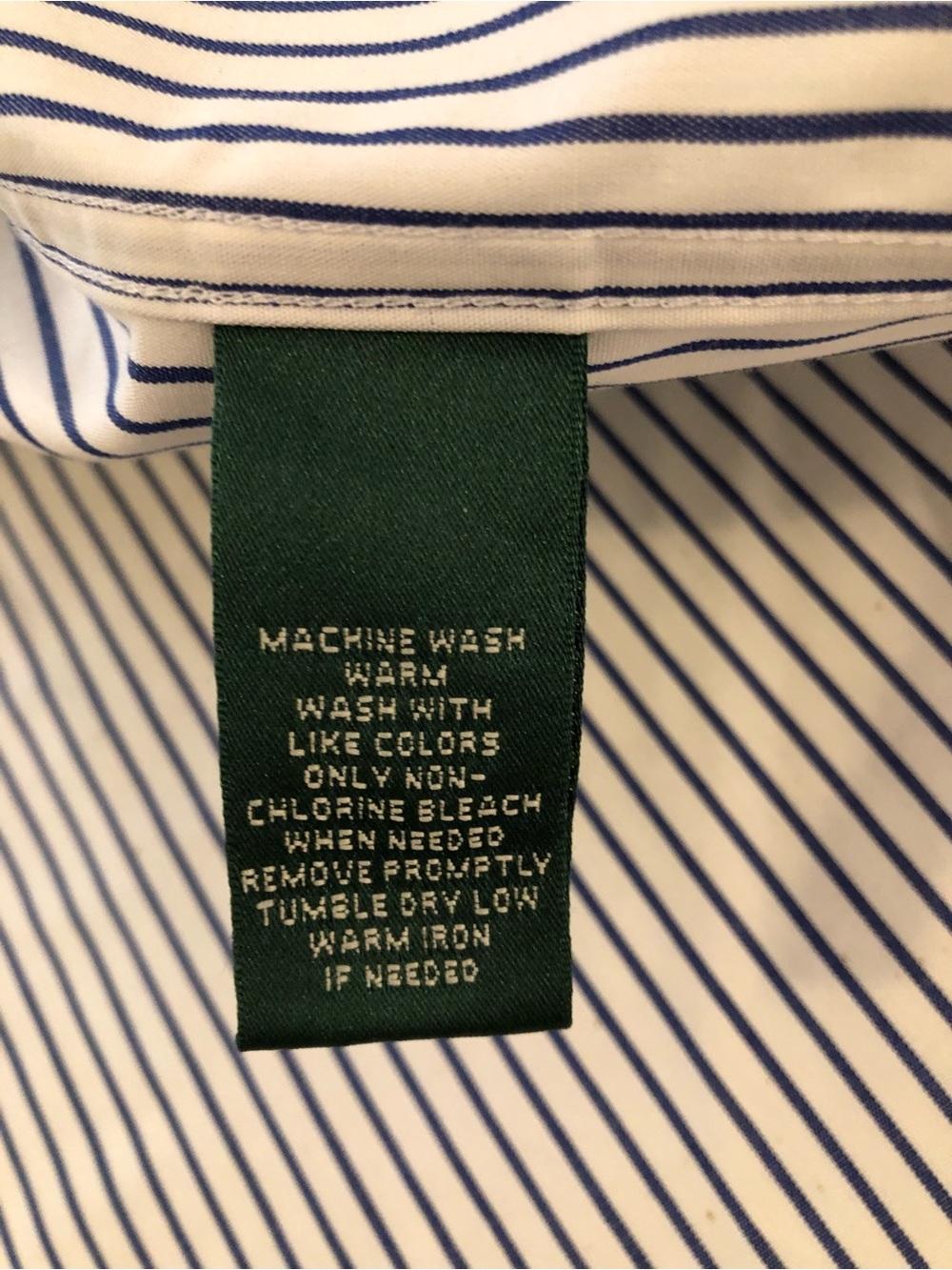 Lauren Ralph Lauren striped button down shirt. Size medium. - Picture 6 of 9